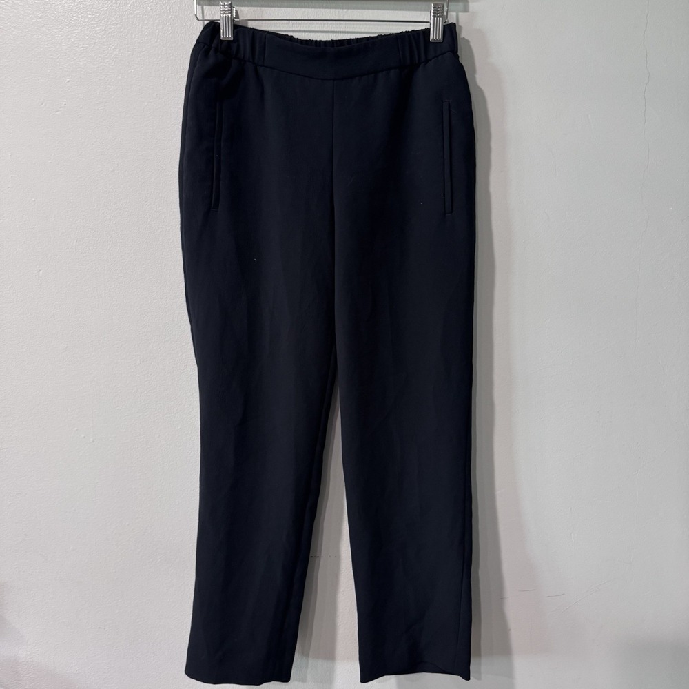 Aritzia Wilfred Crepe Darontal Pull On Pant Trousers Black Size 4